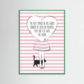 Pink Heart Poster – Poster und Kunstdruck
