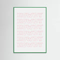 Pink Howdy Poster – plakat og kunsttryk