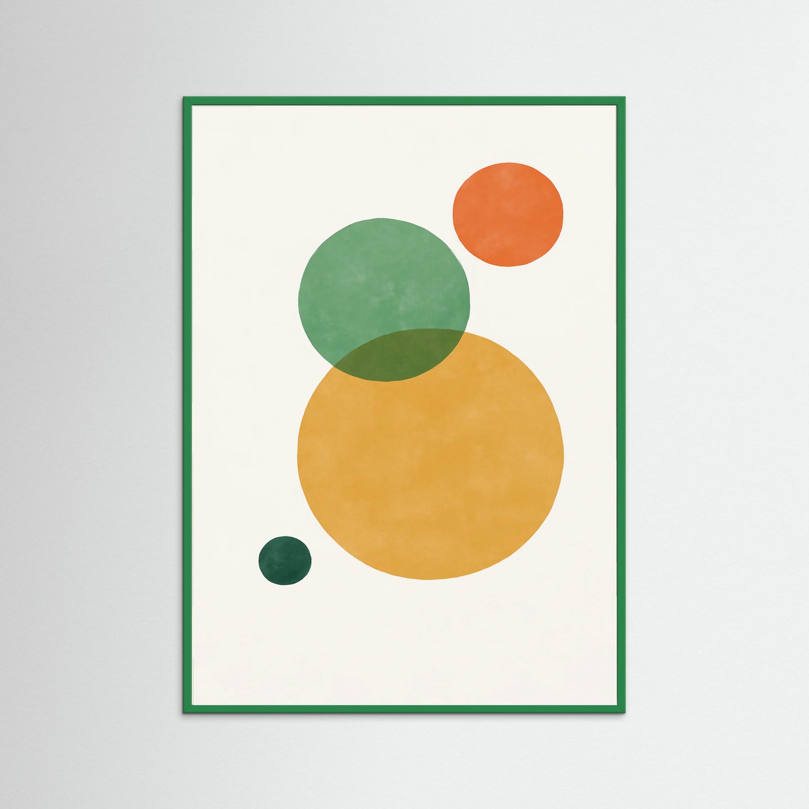 Green Wood Pink Red Circles 2