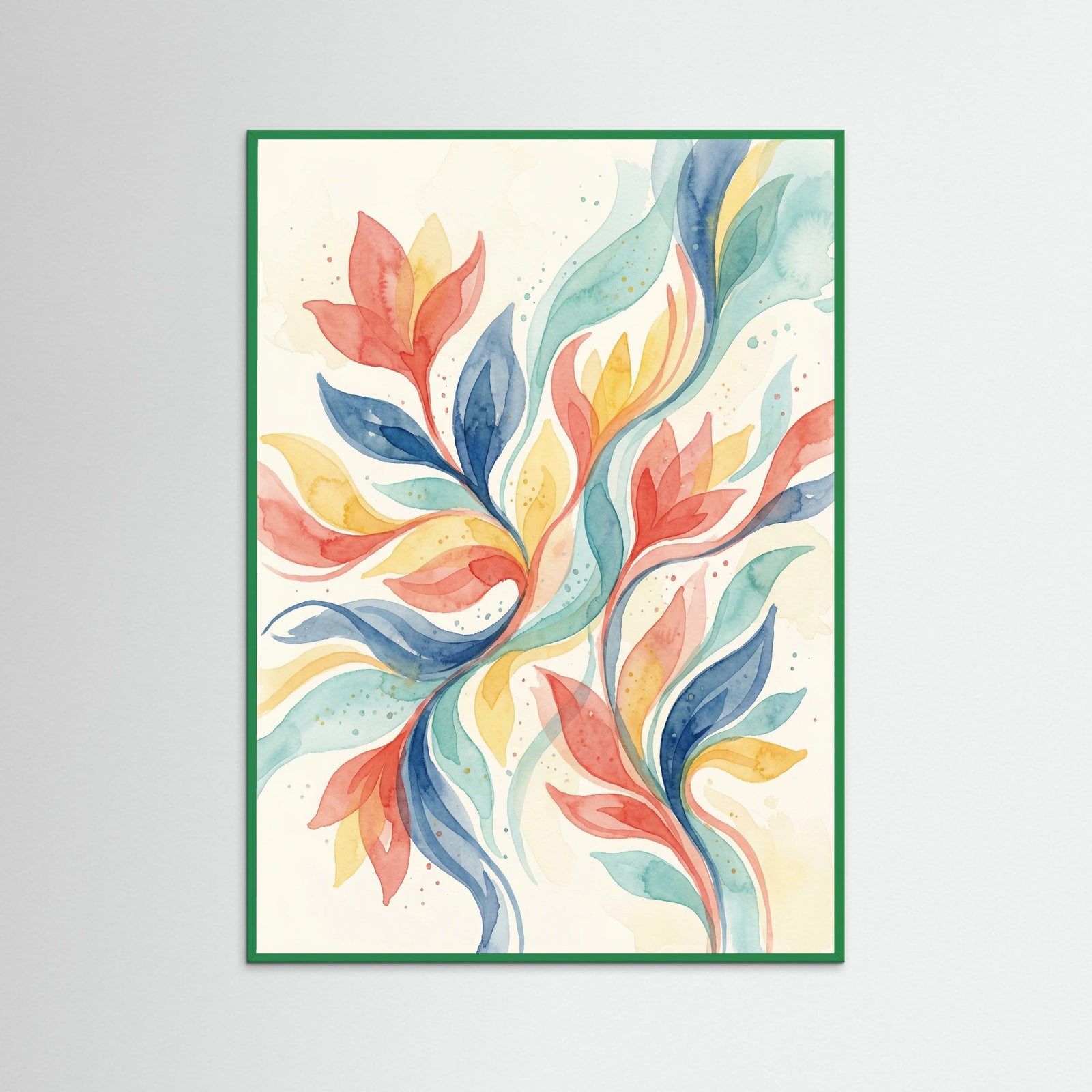 Green Wood Playful Abstraction