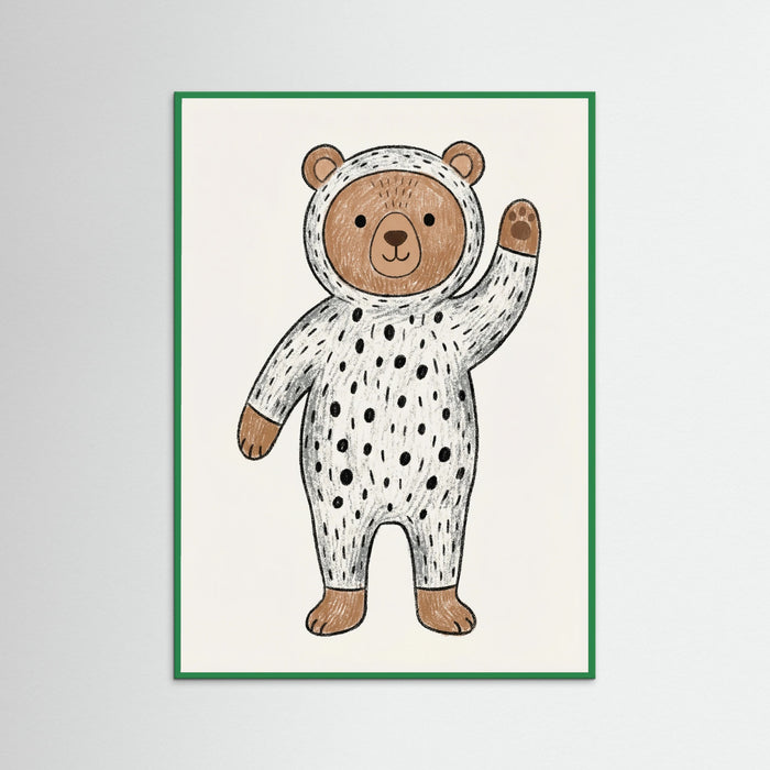 Green Wood Playful Cat Suit