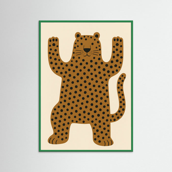 Green Wood Playful Predator