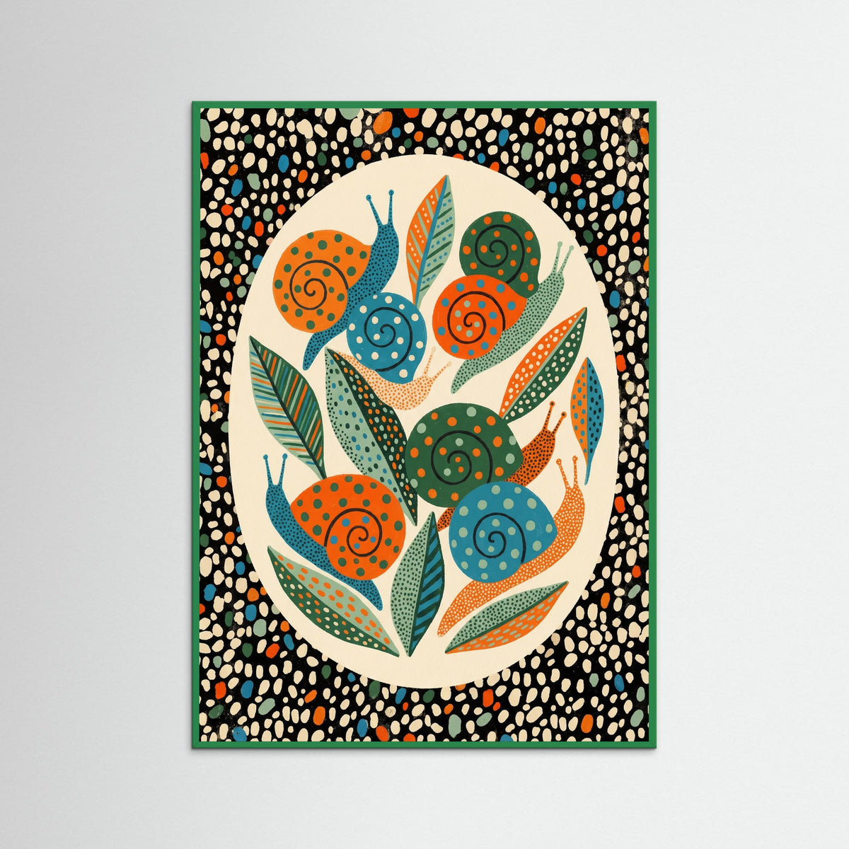 Green Wood Polka Dot Fungi