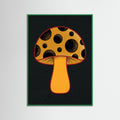 Green Wood Polka Dot Pumpkin