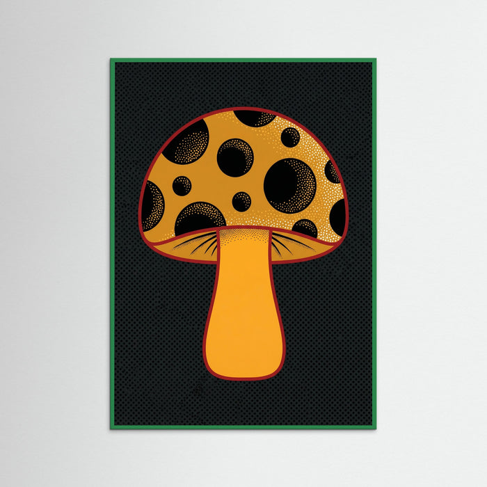 Green Wood Polka Dot Pumpkin