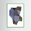 Green Wood Polygonal shape XV. Poster