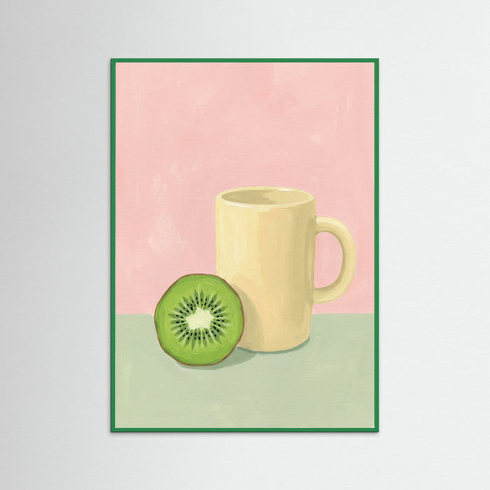 Green Wood Pomegranate Pitcher