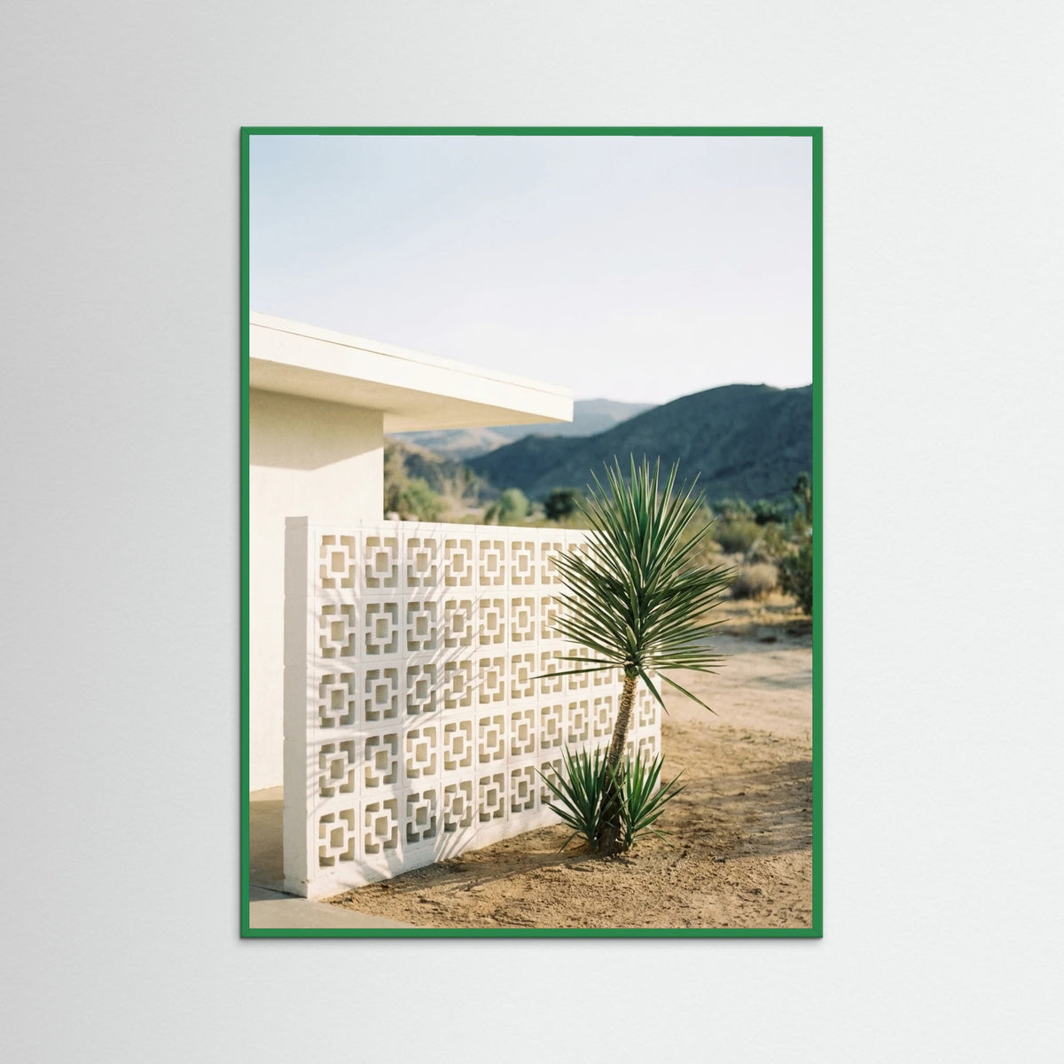 Green Wood Poolside Palms