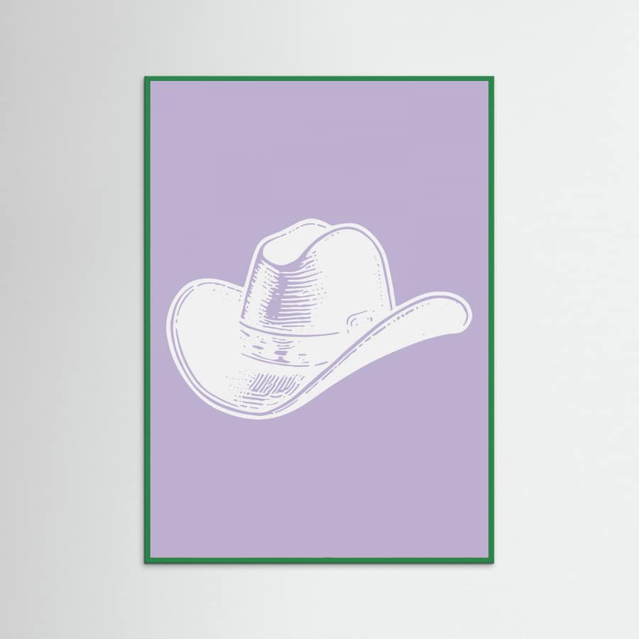 Plakat Purple Cowboy Hat – plakat i druk artystyczny
