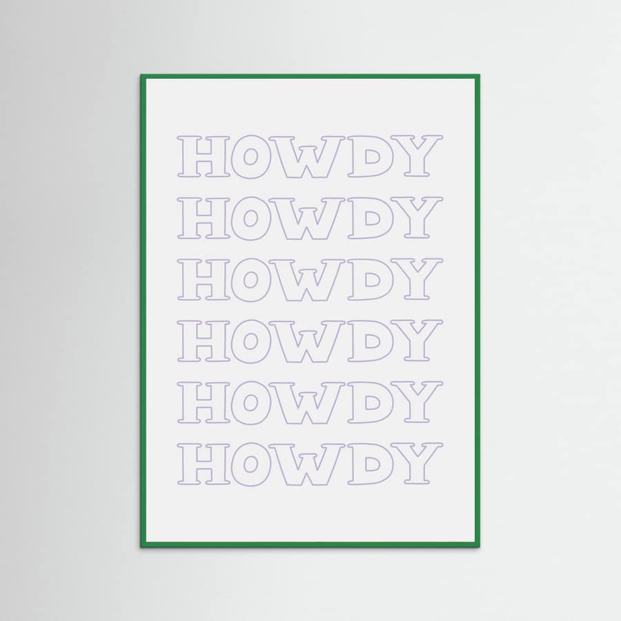 Plakat Purple Howdy – plakat i druk artystyczny