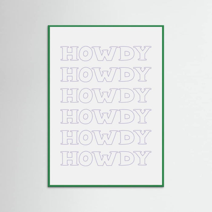 Plakat Purple Howdy – plakat i druk artystyczny