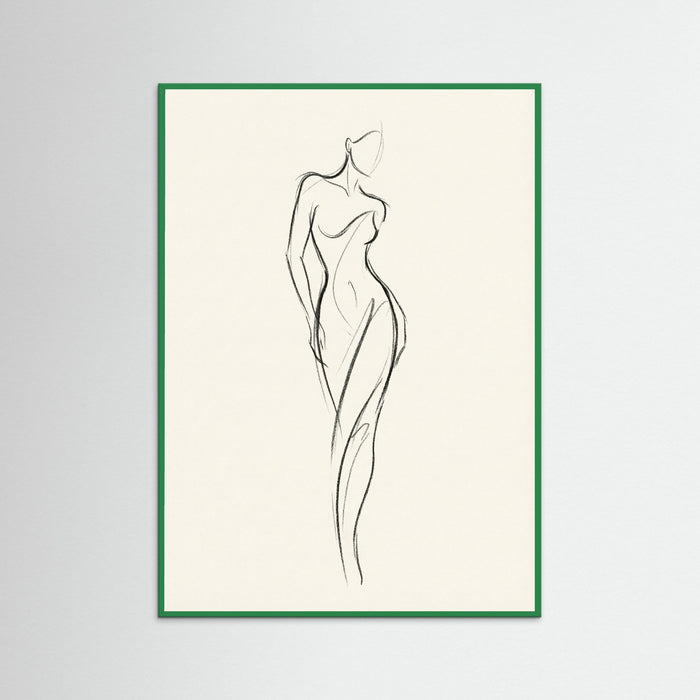Green Wood Quiet Pose