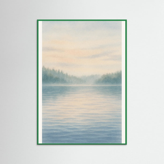 Green Wood Quiet Reflection