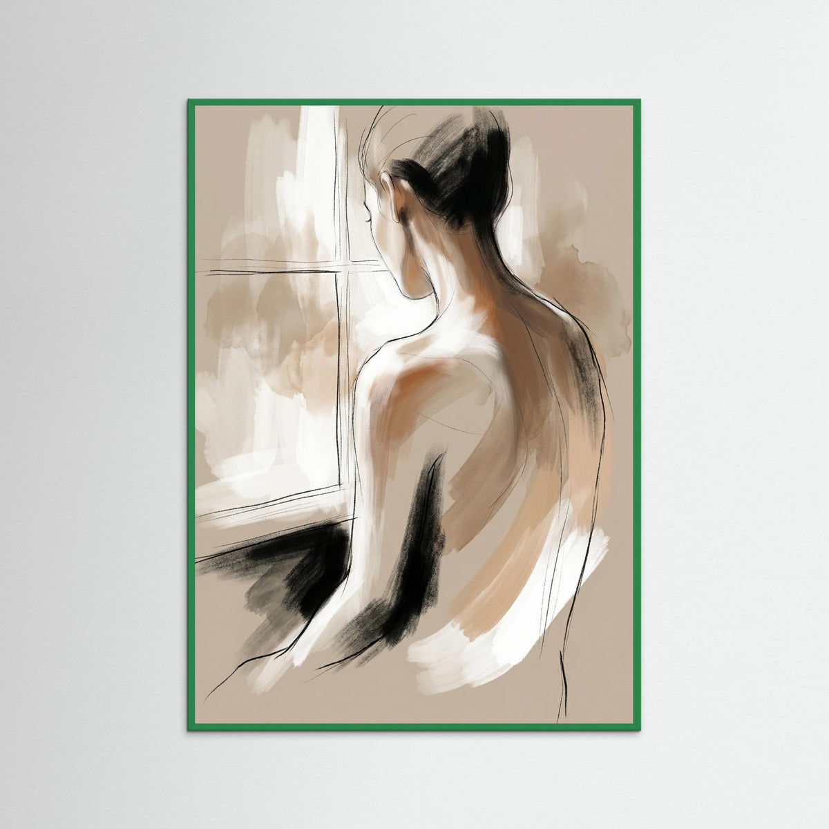 Green Wood Quiet Reflection