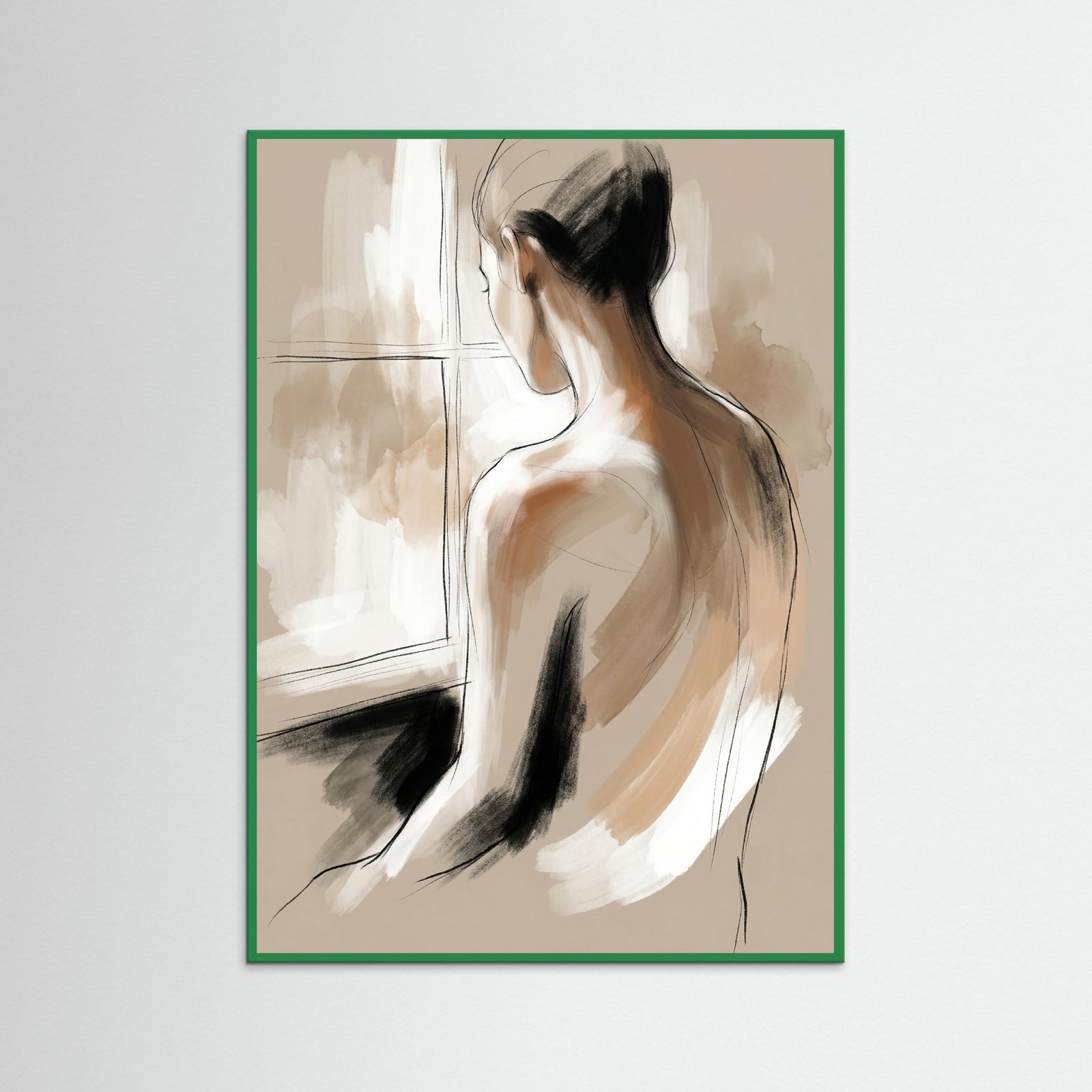 Green Wood Quiet Reflection