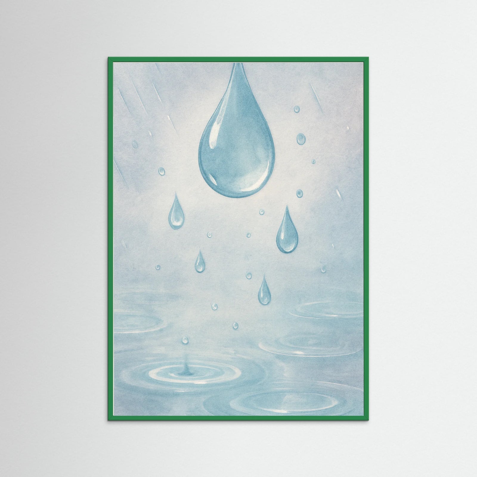 Green Wood Rainy Day