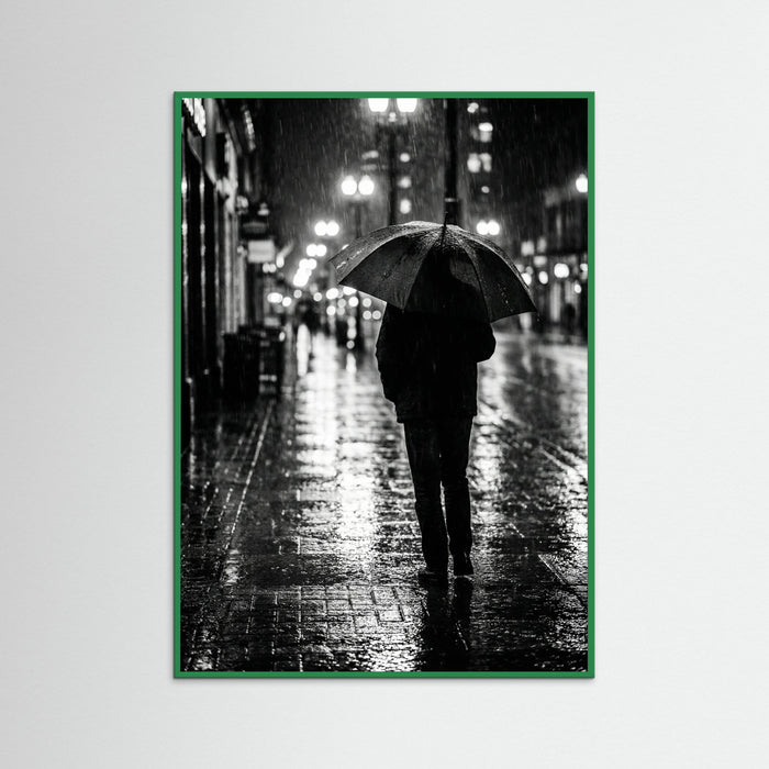 Green Wood Rainy Metropolis