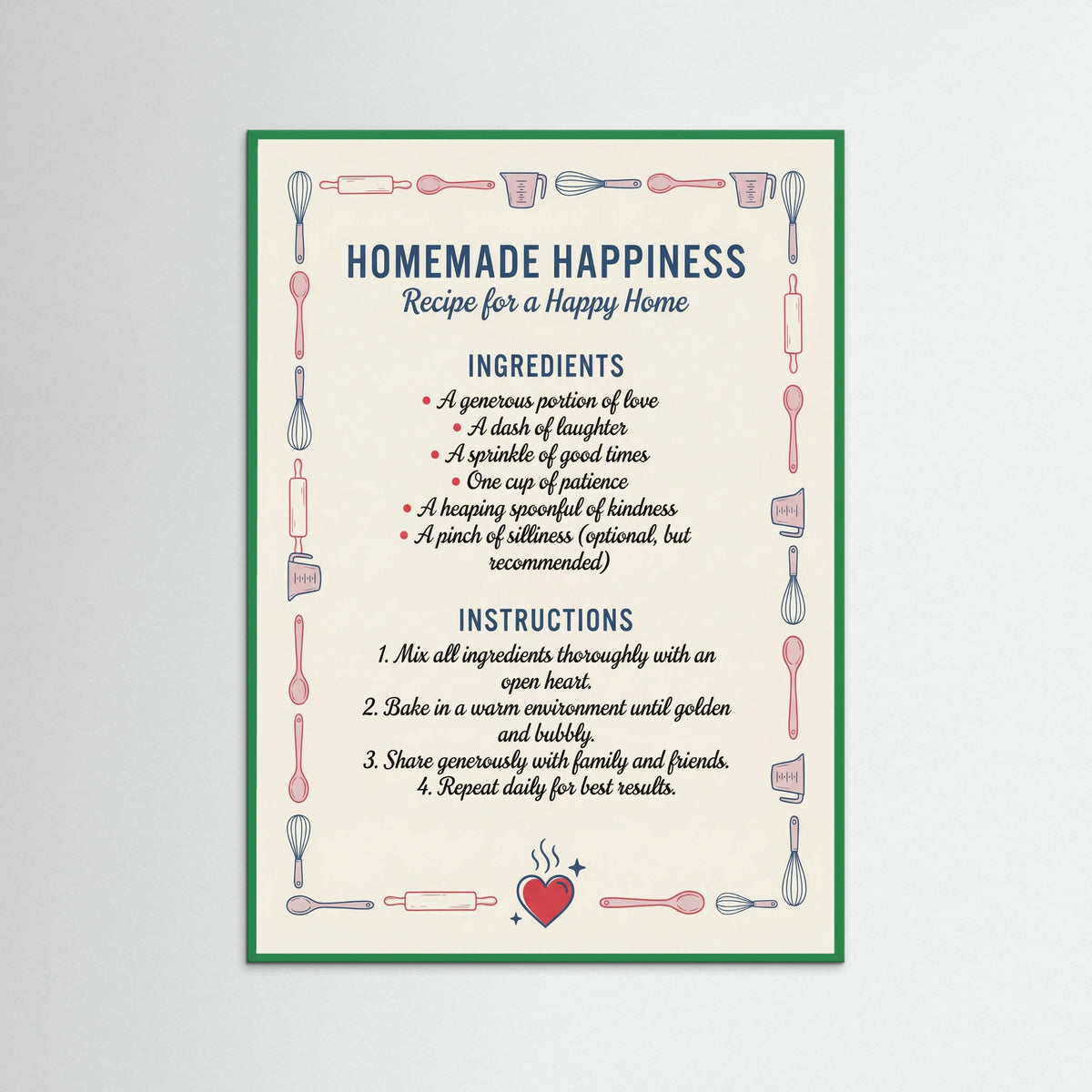 Green Wood Recipe for Joy