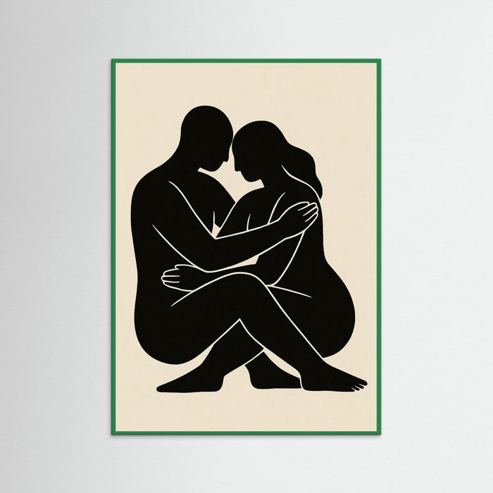 Green Wood Reclining Figure