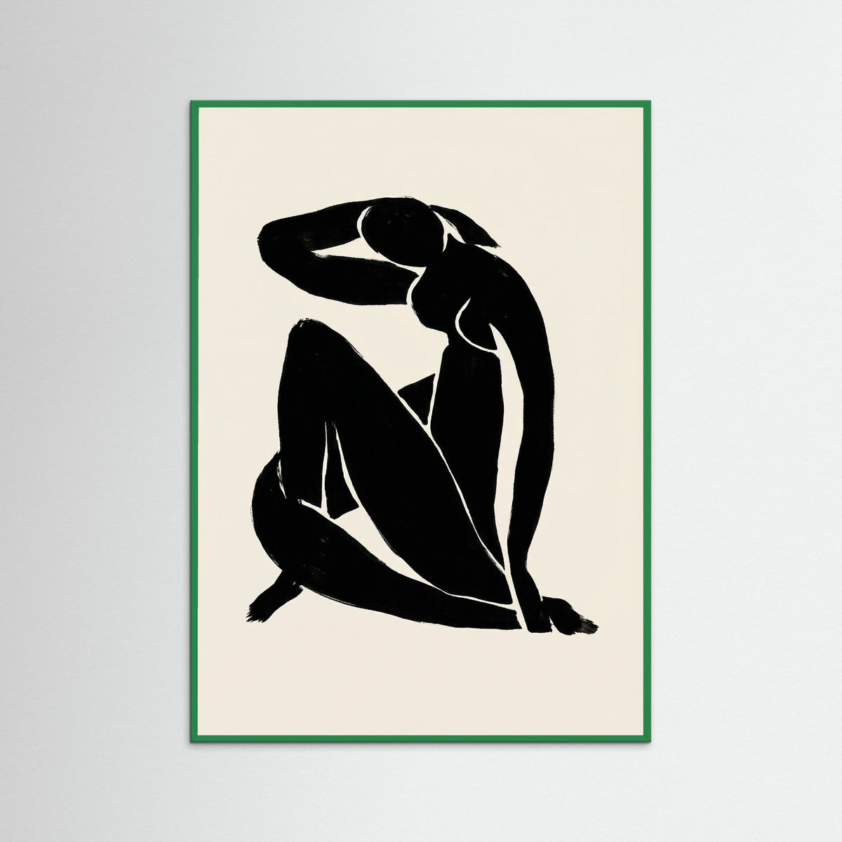 Green Wood Reclining Form