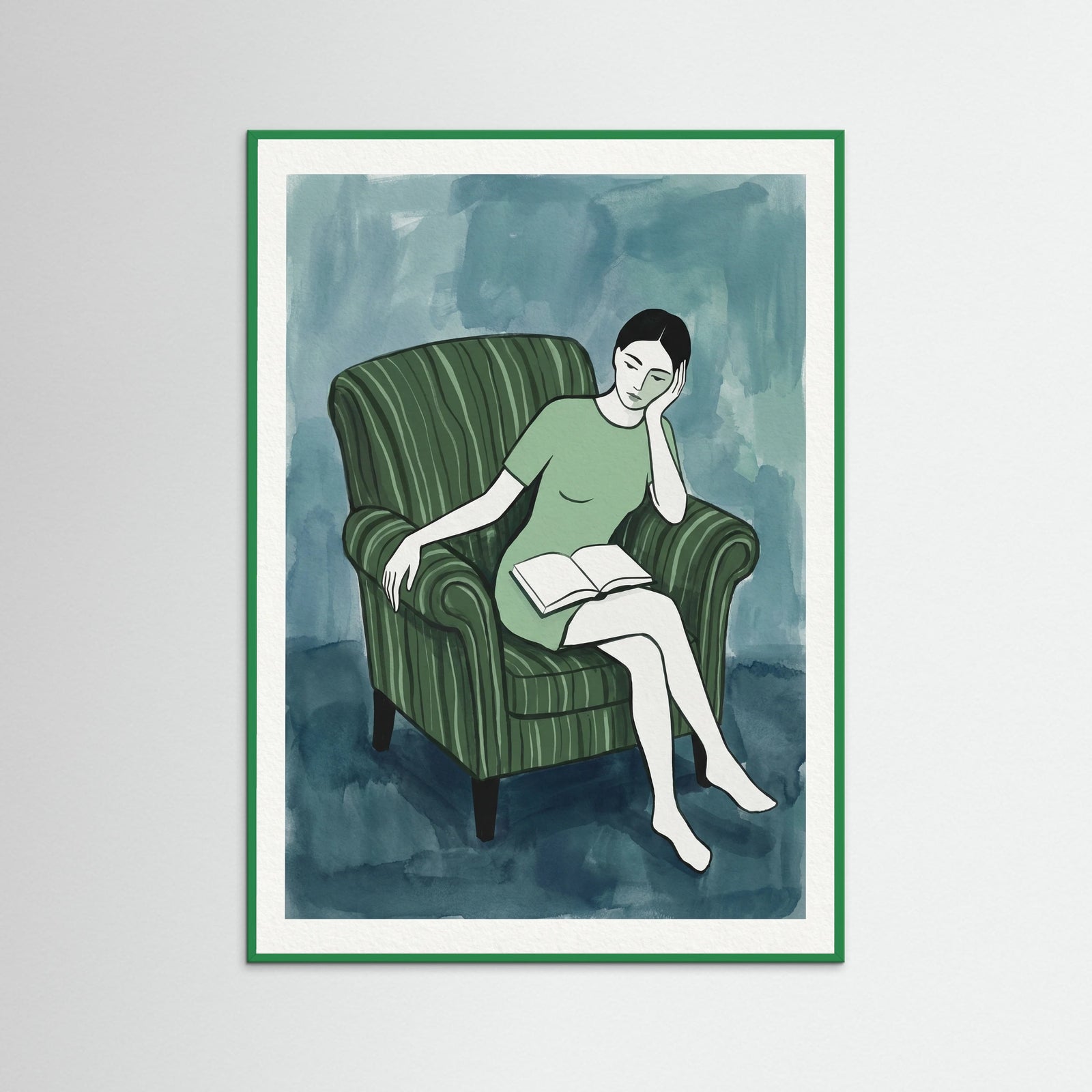 Green Wood Reclining Serenity