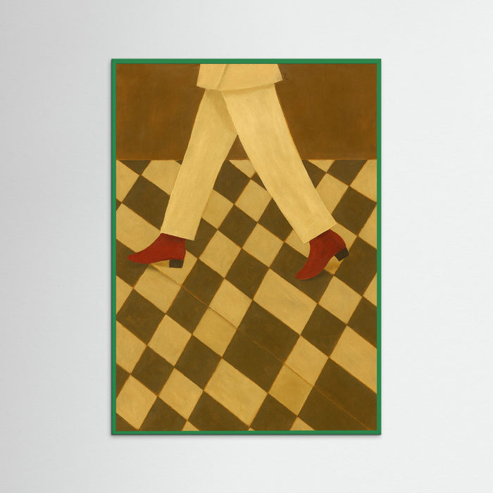 Green Wood Red Boots