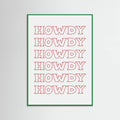 Red Howdy Poster – poster and art print