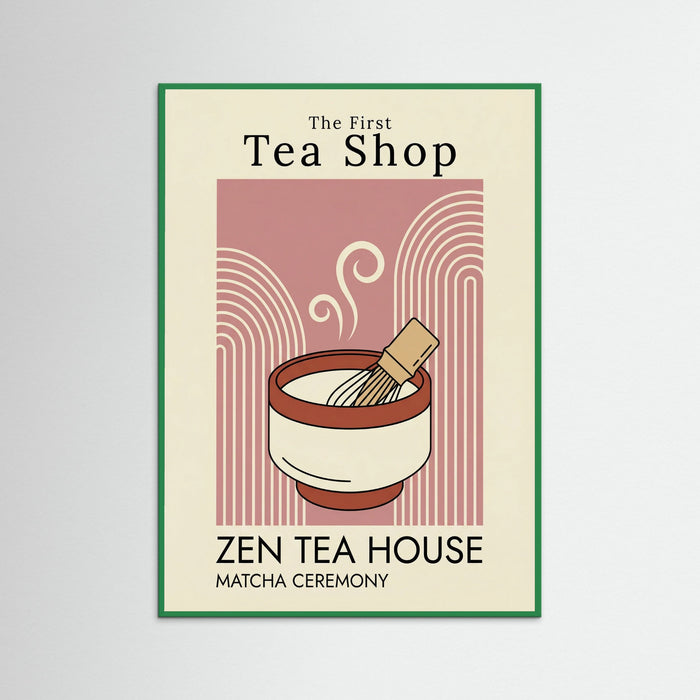 Green Wood Retro Ramen Graphic