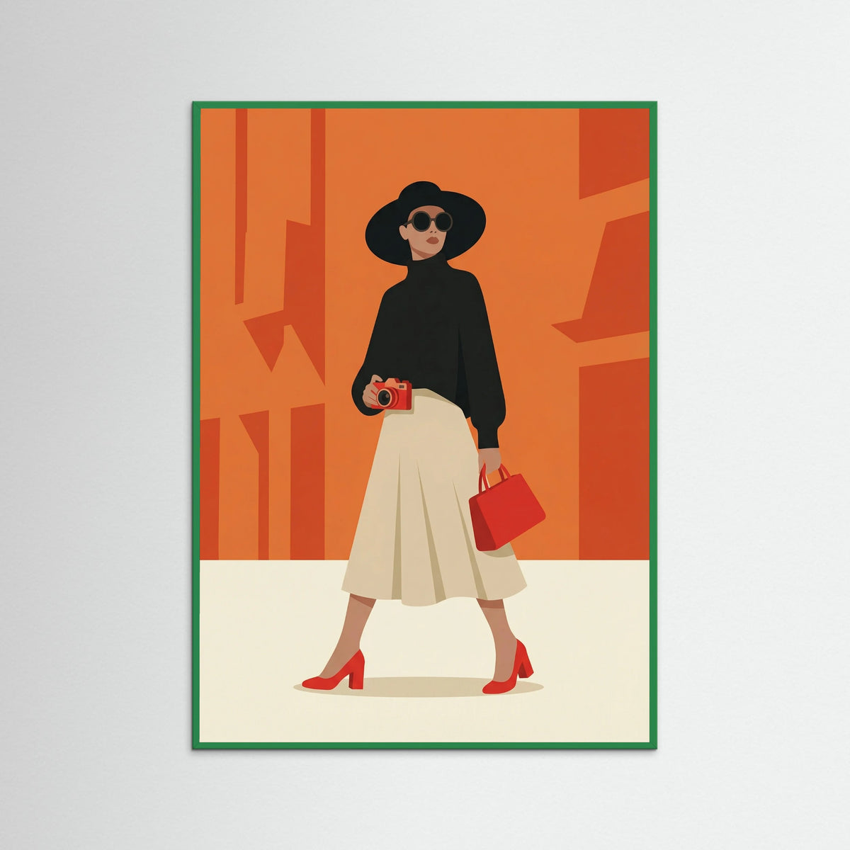 Green Wood Retro Urban Chic