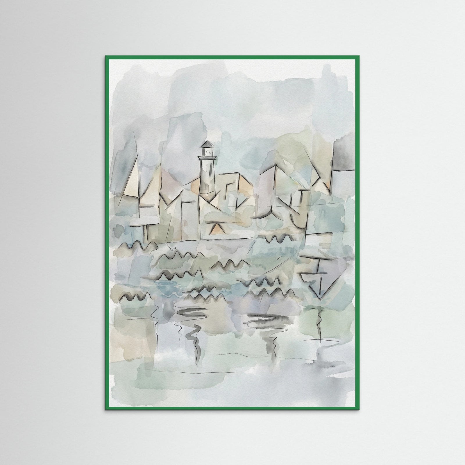 Green Wood Rhine Waterscape