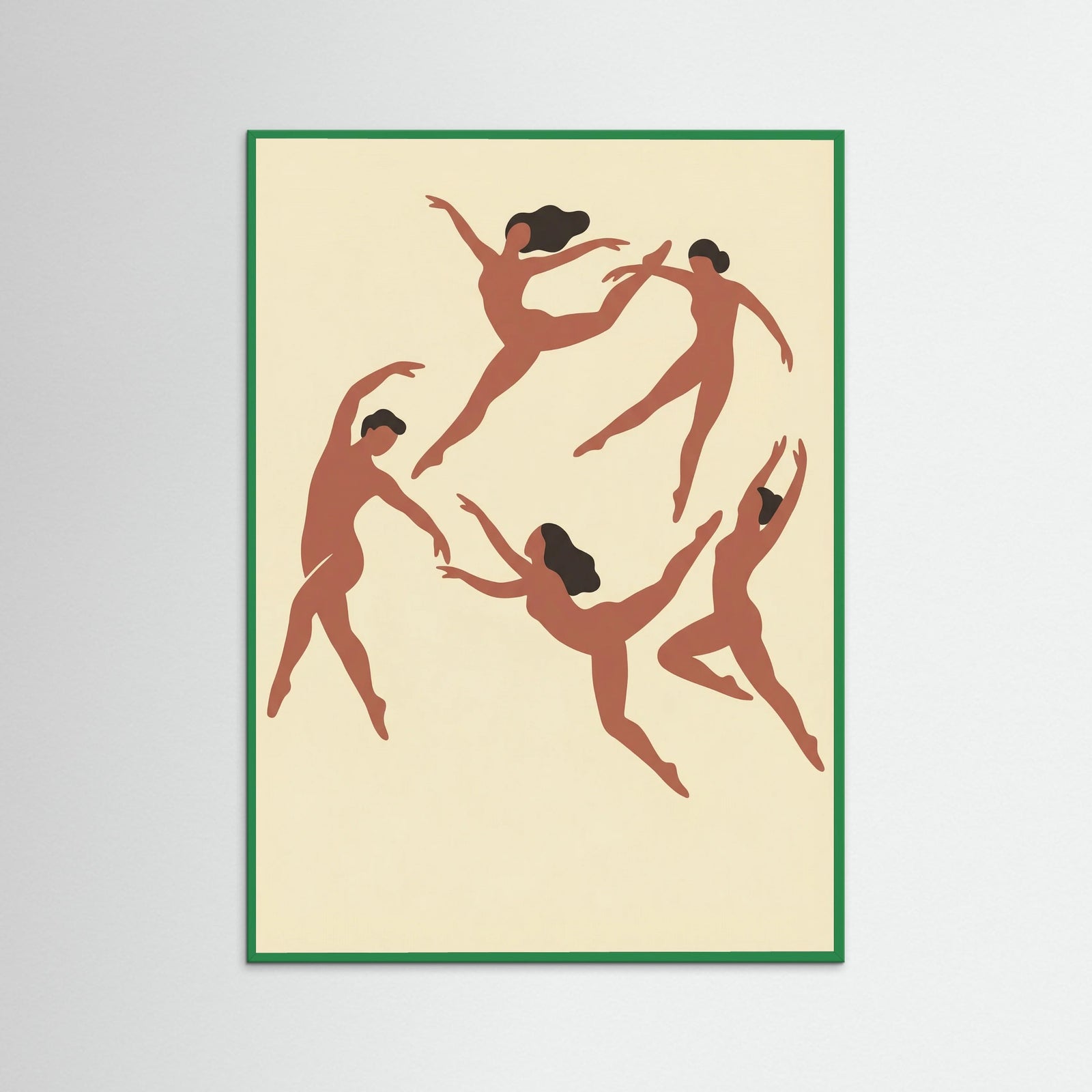 Green Wood Rhythmic Human Forms