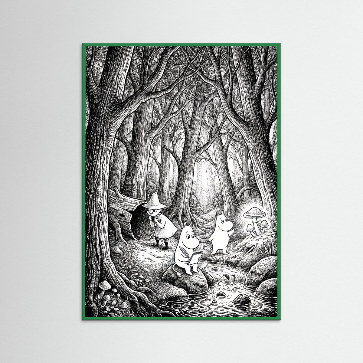 Green Wood Rocky Shoreline Adventure