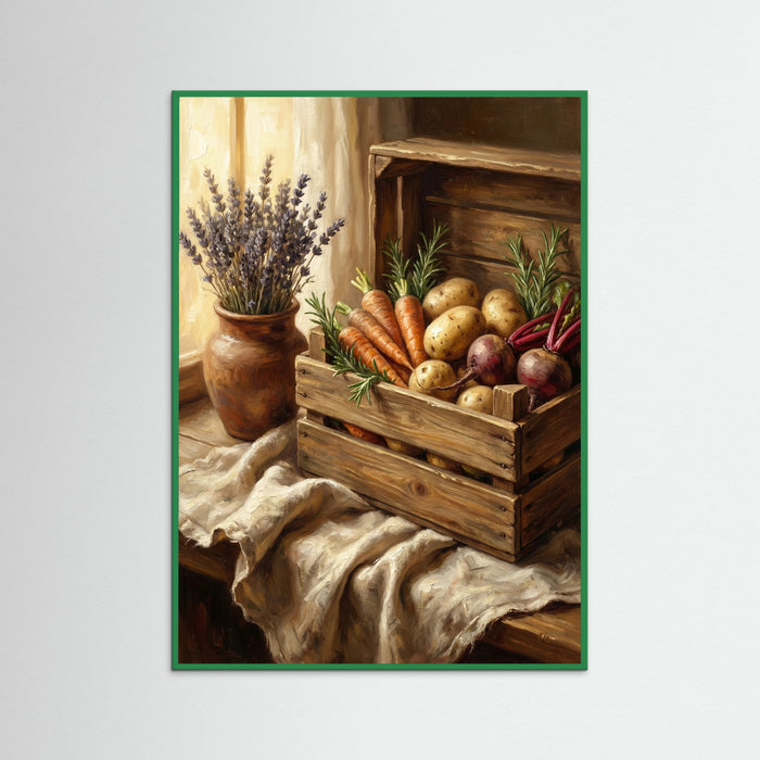 Green Wood Rustic Harvest Table