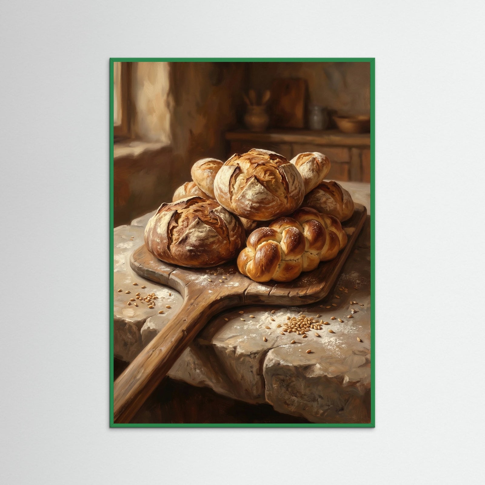 Green Wood Rustic Hearth Bread