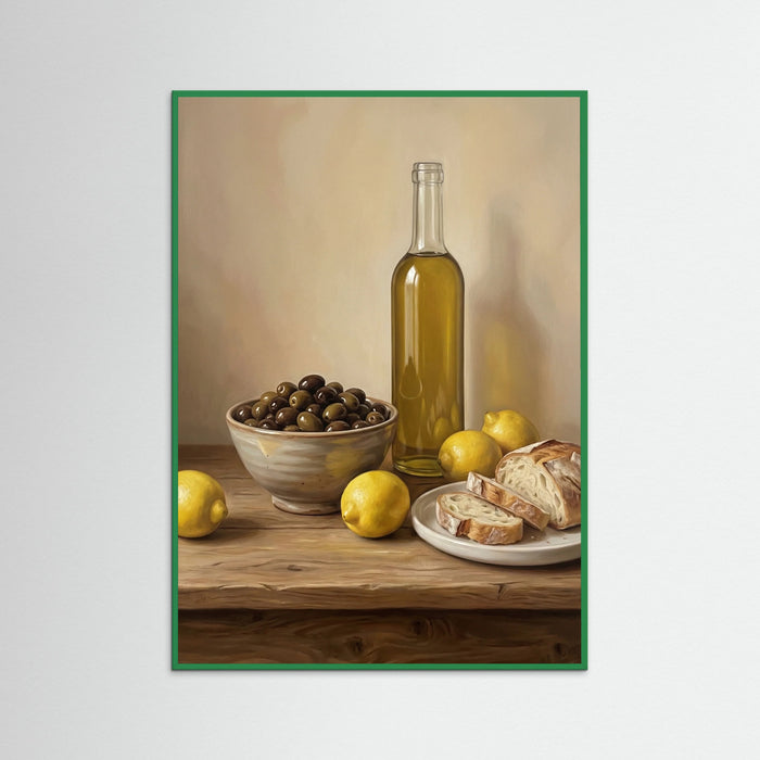 Green Wood Rustic Still Life