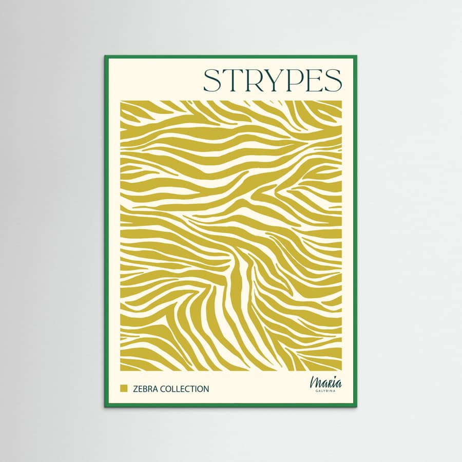 STRIPES. Zebra Collection Poster – plakat og kunsttryk