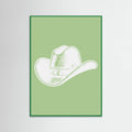 Plakat Sage Green Cowboy Hat – plakat i druk artystyczny