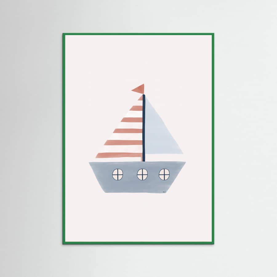 Sailing Boat Poster – plakat og kunsttryk