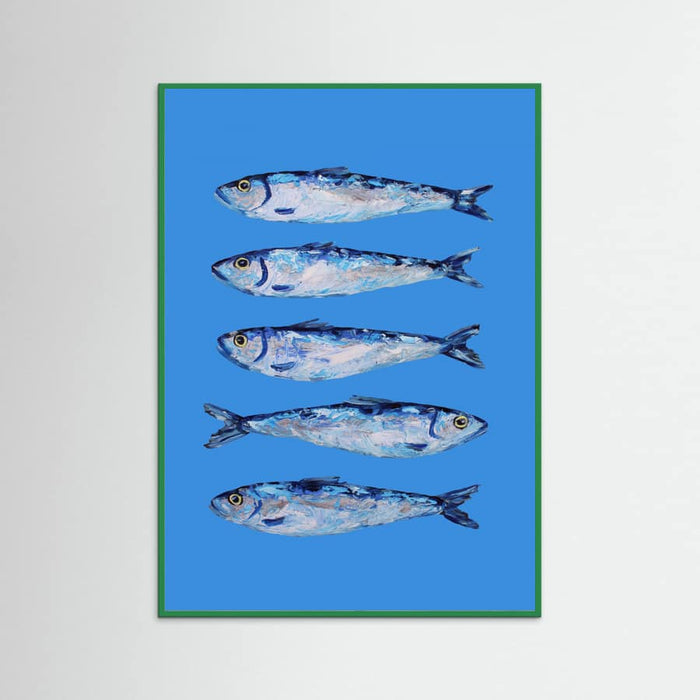 Poster Sardines on Blue – poster e stampa artistica