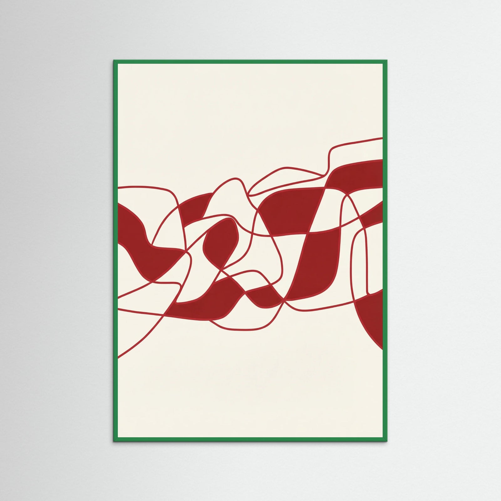 Green Wood Scarlet Interlock