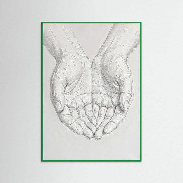 Green Wood Sculpted Back