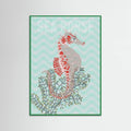 Sea life sea horse Neptune's joy Poster – poster and art print
