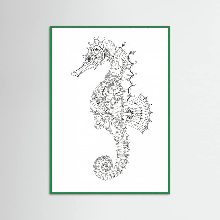 Seahorse 3 Poster – plakat og kunsttryk