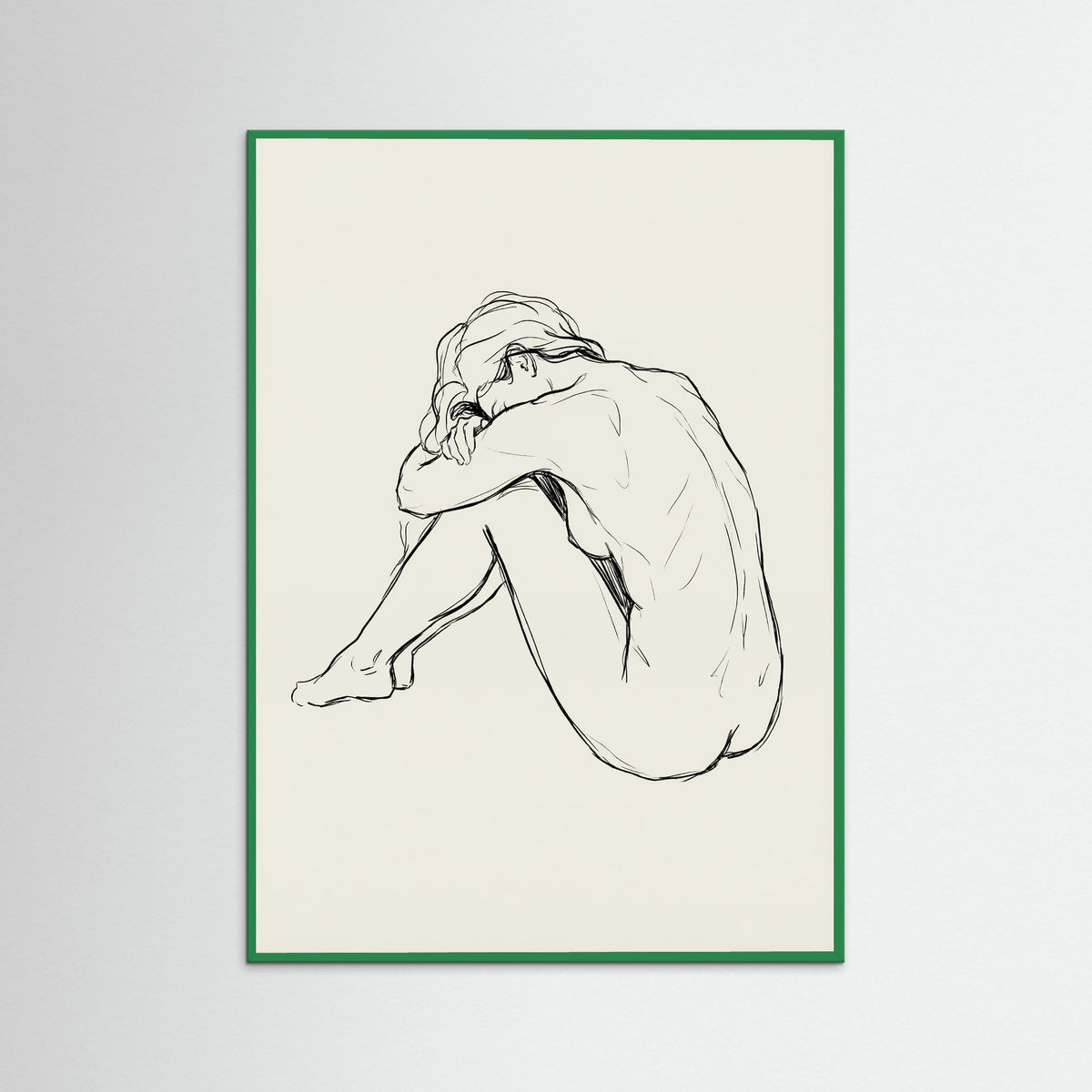 Green Wood Seated Contemplation