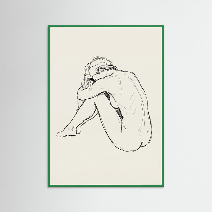 Green Wood Seated Contemplation