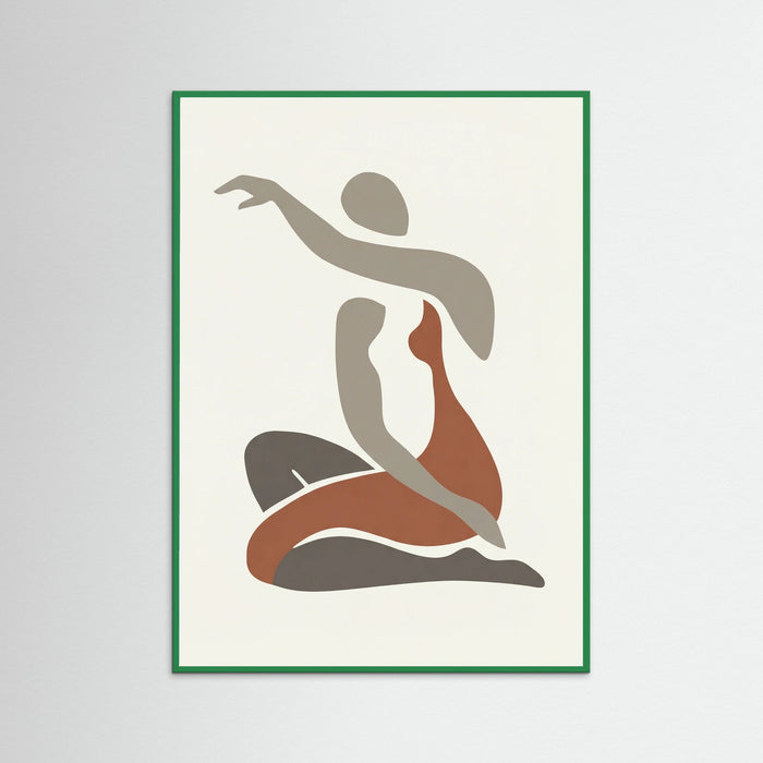 Green Wood Seated Nude