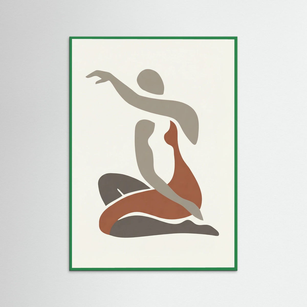 Green Wood Seated Nude