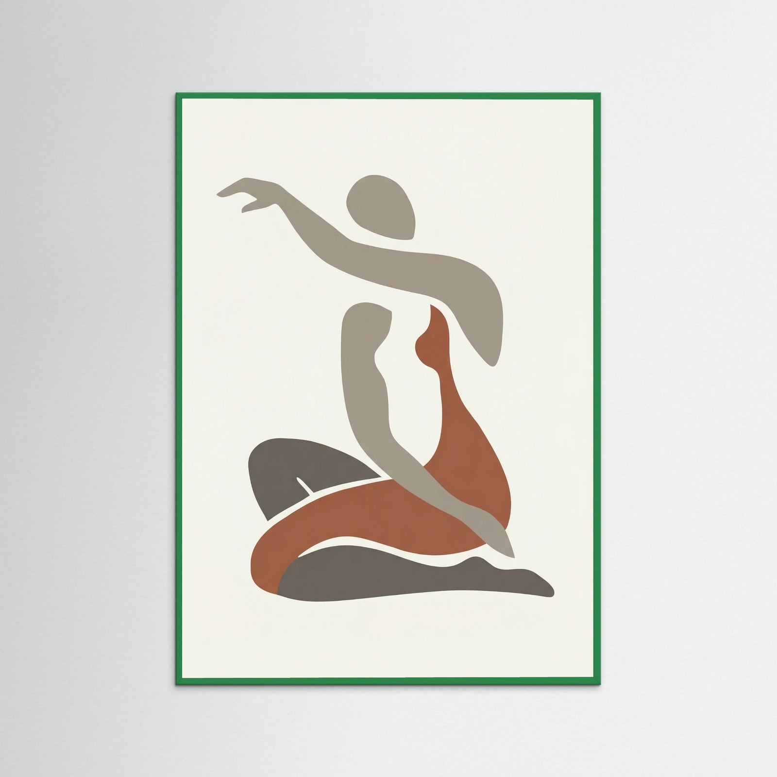 Green Wood Seated Nude