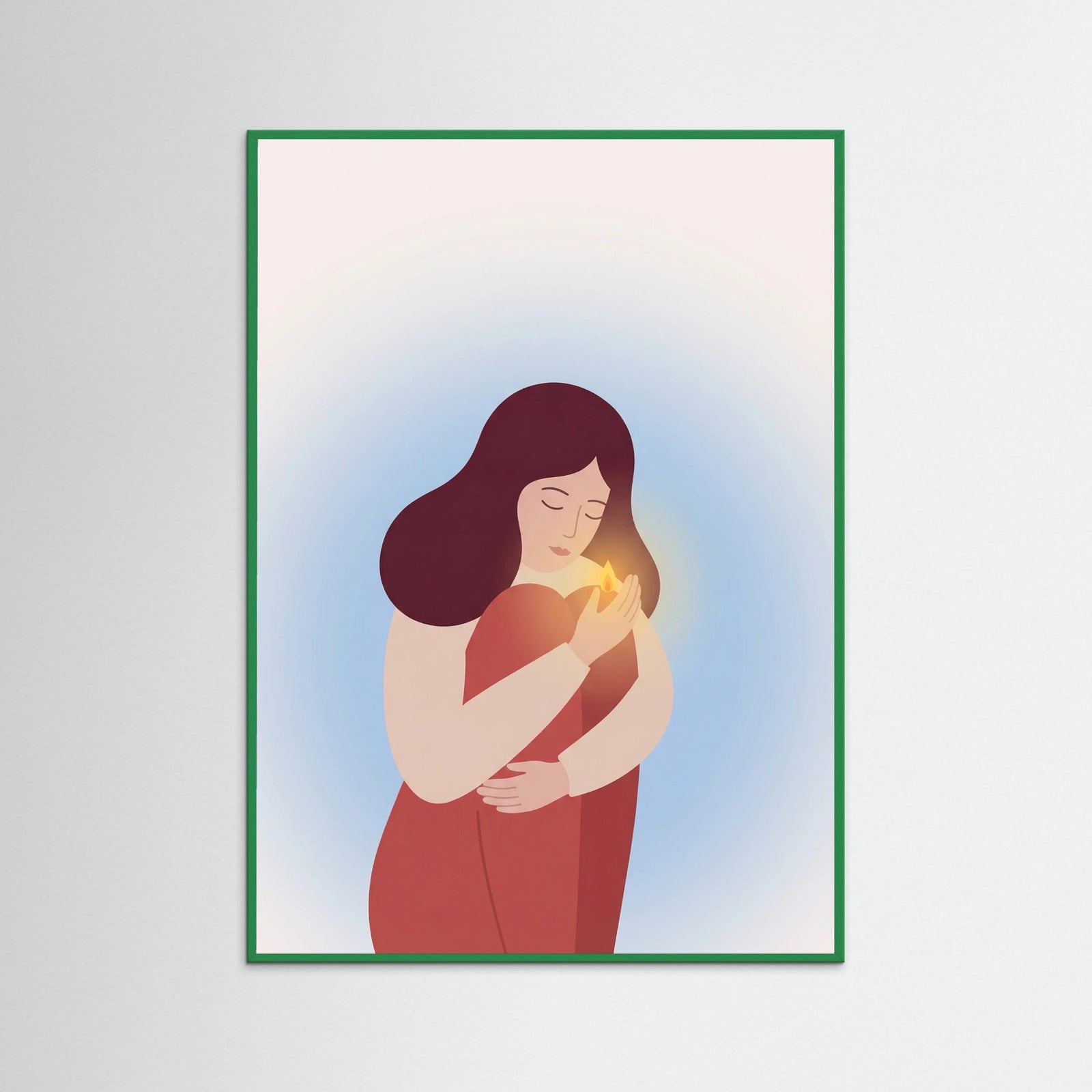 Green Wood Self Embrace