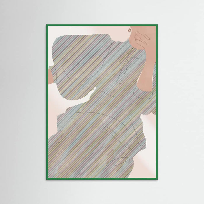 Selfie In Stripe -juliste – juliste ja taidepainatus